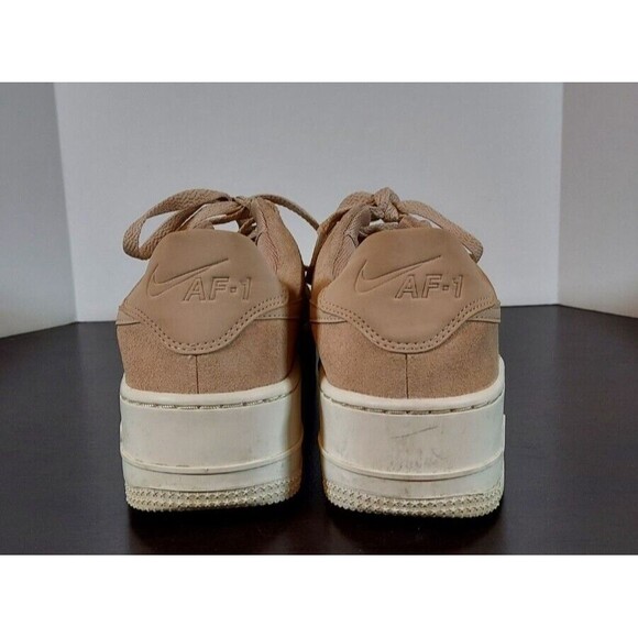 Nike Womens Air Force 1 Sage Low Sneakers Shoes Pink AR5339-201 Suede Lace Up 7 - Picture 5 of 8